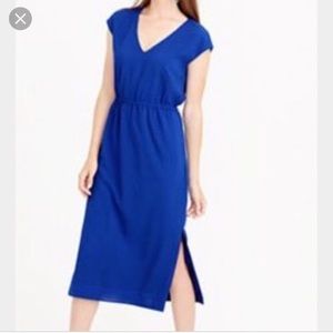 NWOT J. Crew Perforated Drapey Side-Slit Dress, S8